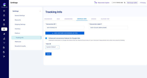 Google Ads enhanced conversion tracking