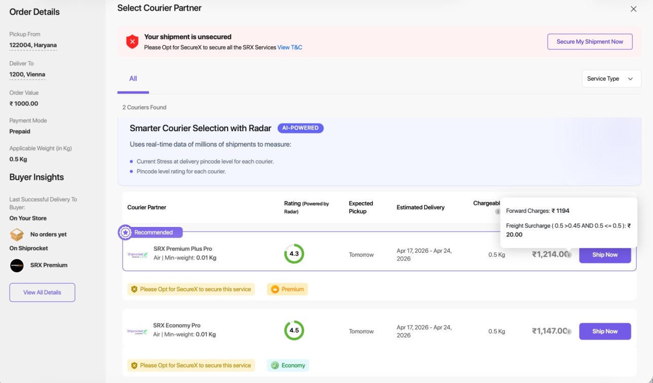 International Shipping Updates April 2026