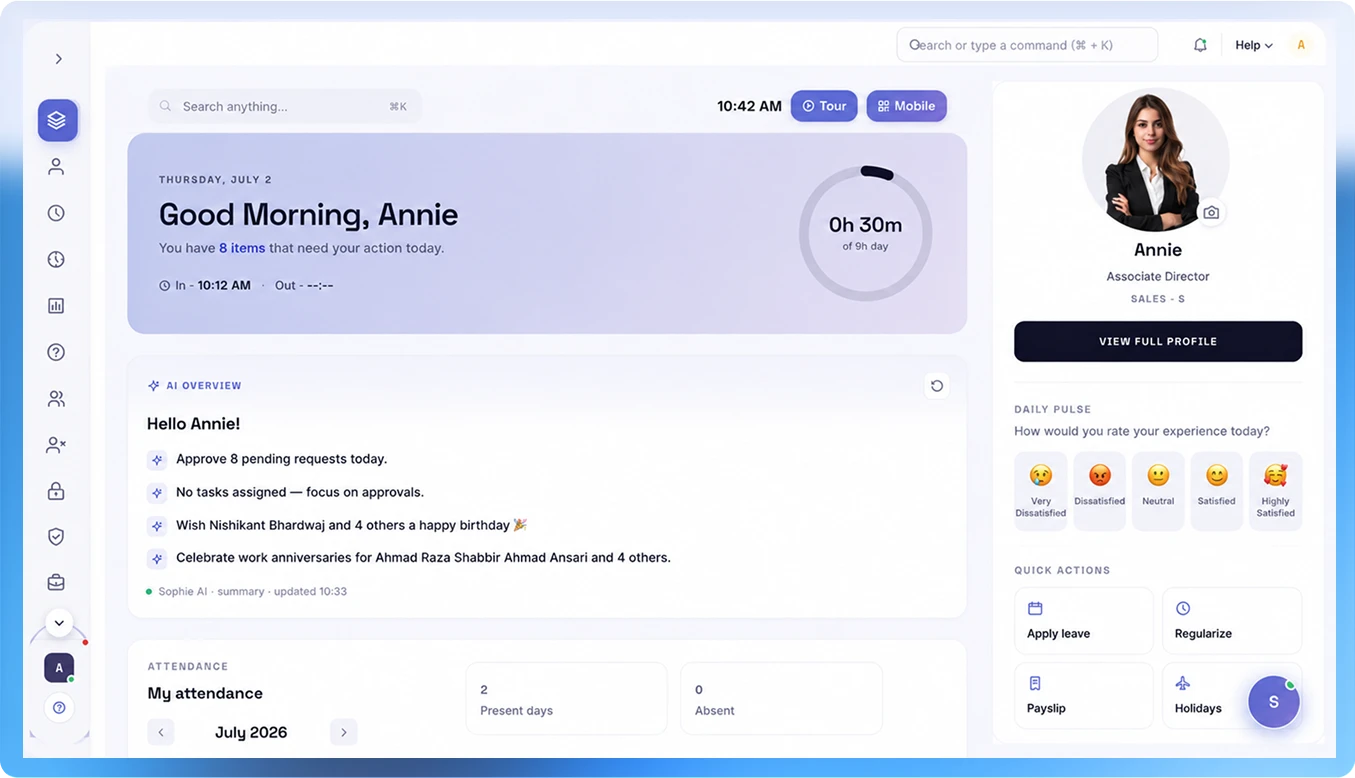 10XPeople.ai people intelligence dashboard